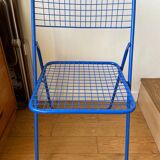 Blue "Ted Ned" folding chair by Niels Gammelgaard