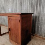 Petit bureau vintage en bois massif
