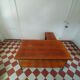 Desk with removable drawers in the style of Florence Knoll.