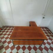Bureau à caisson amovible dans le goût de Florence Knoll