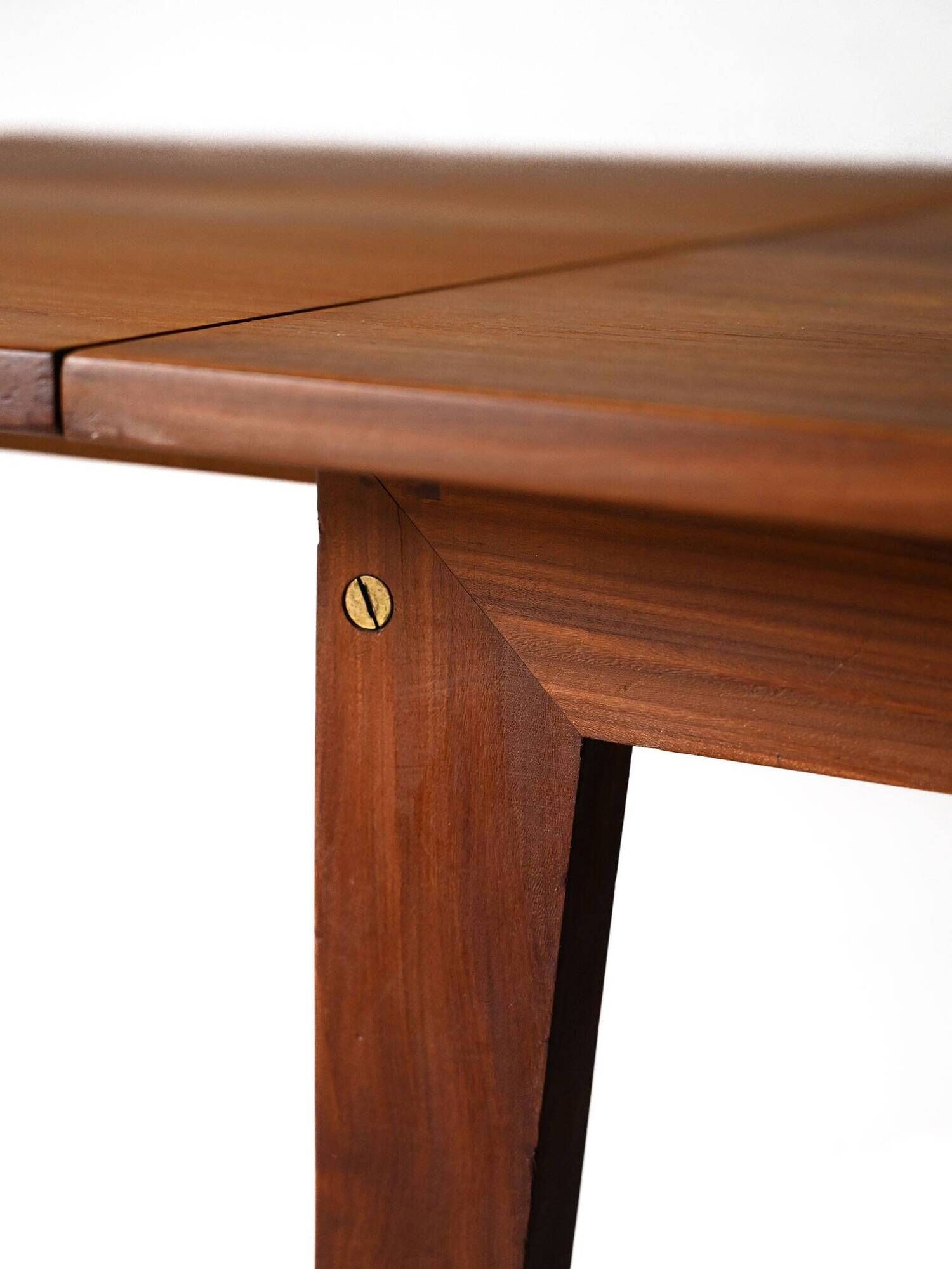 Vintage teak table by ISA Bergamo with drop-leaf extensions
