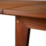 Vintage teak table by ISA Bergamo with drop-leaf extensions