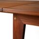 Vintage teak table by ISA Bergamo with drop-leaf extensions