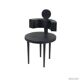 Sculptural chair ii room studio - maniera 29 solid carved and painted oak