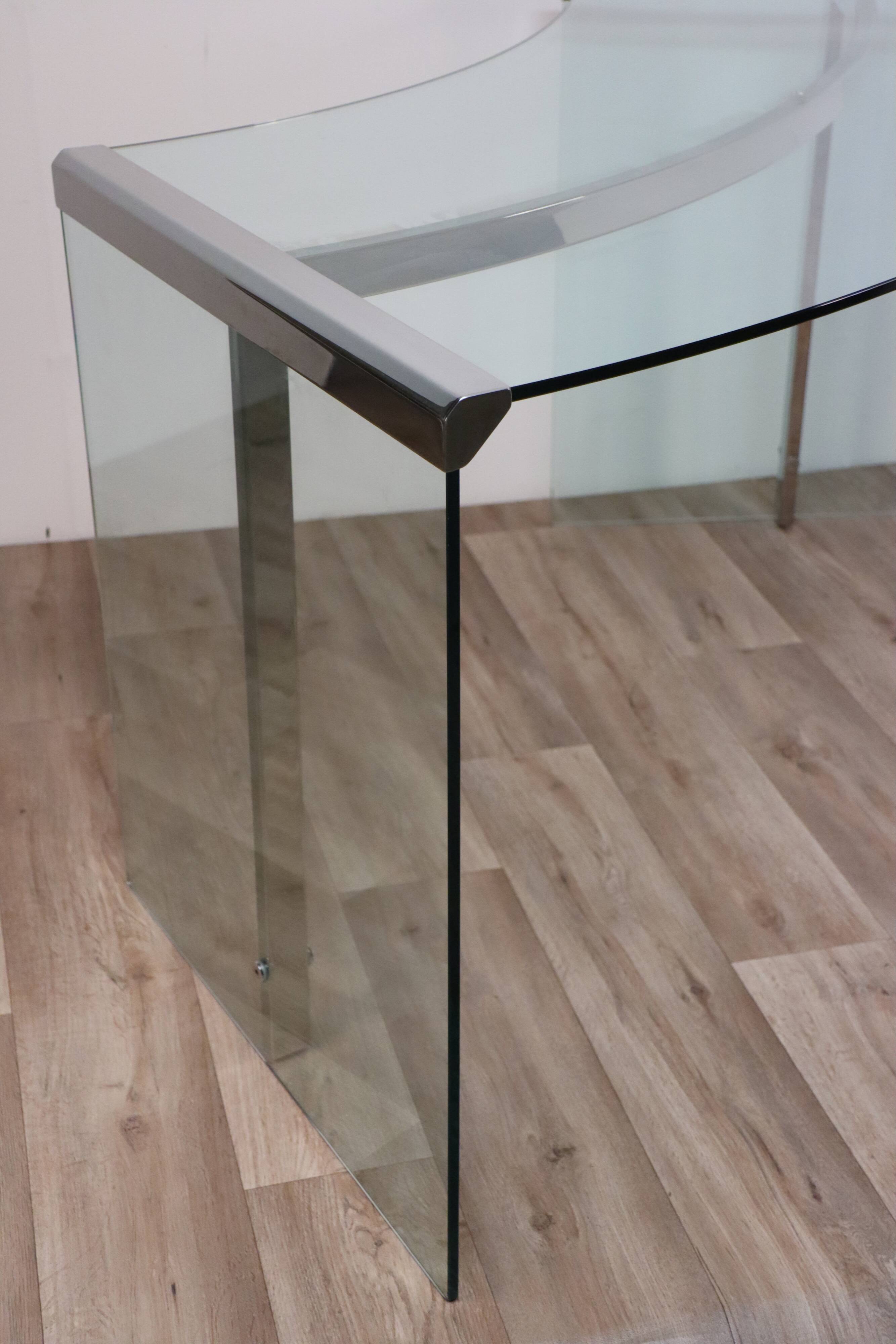 Board president by Gallotti & Radice in glass and chrome