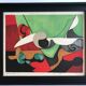 Original lithograph signed by Danièle PERRÉ (1924-2009) Abstract composition, 1961.