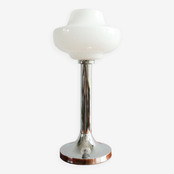 Lampe de table chromée de style Art Déco, années 1940
