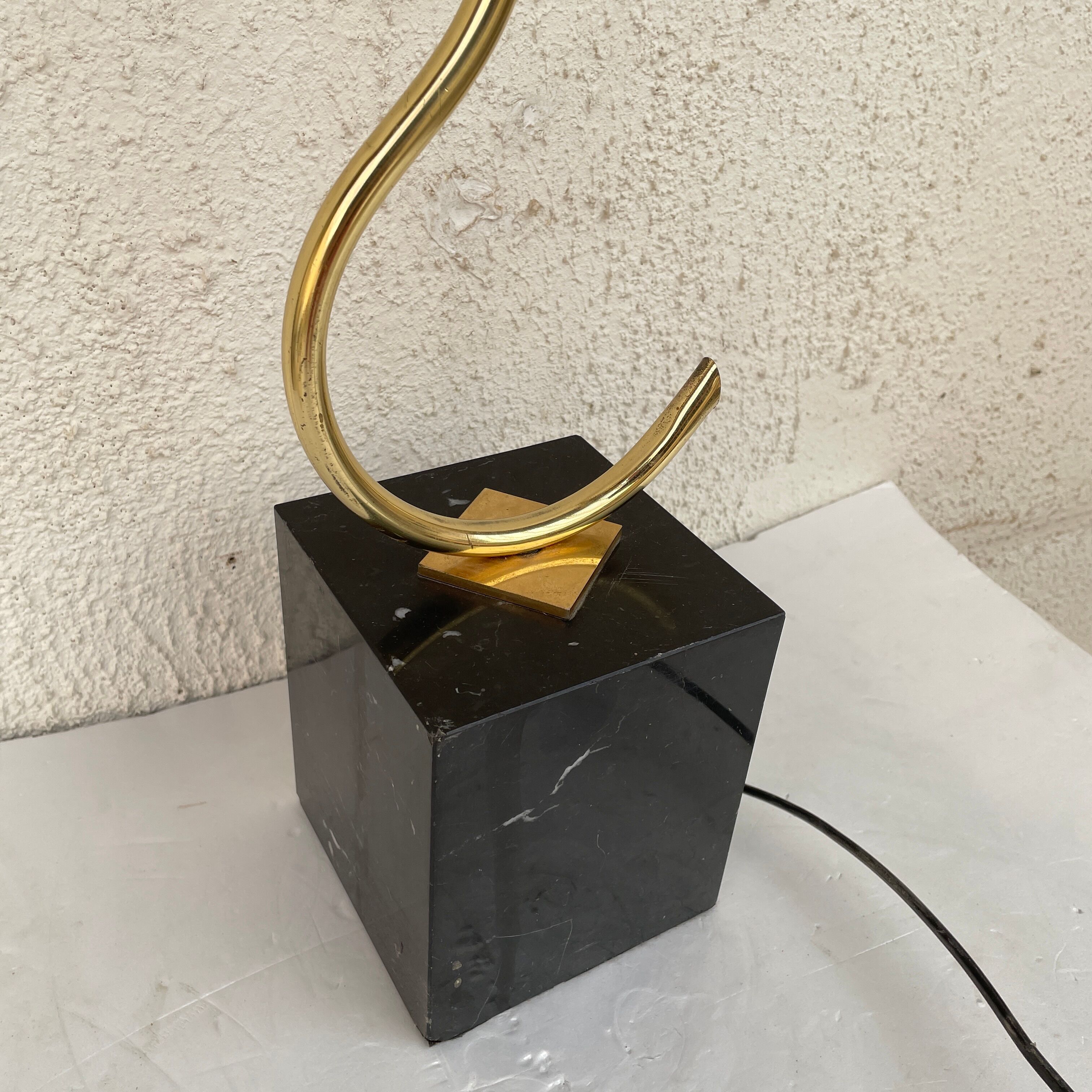 golden flower lamp design 1970