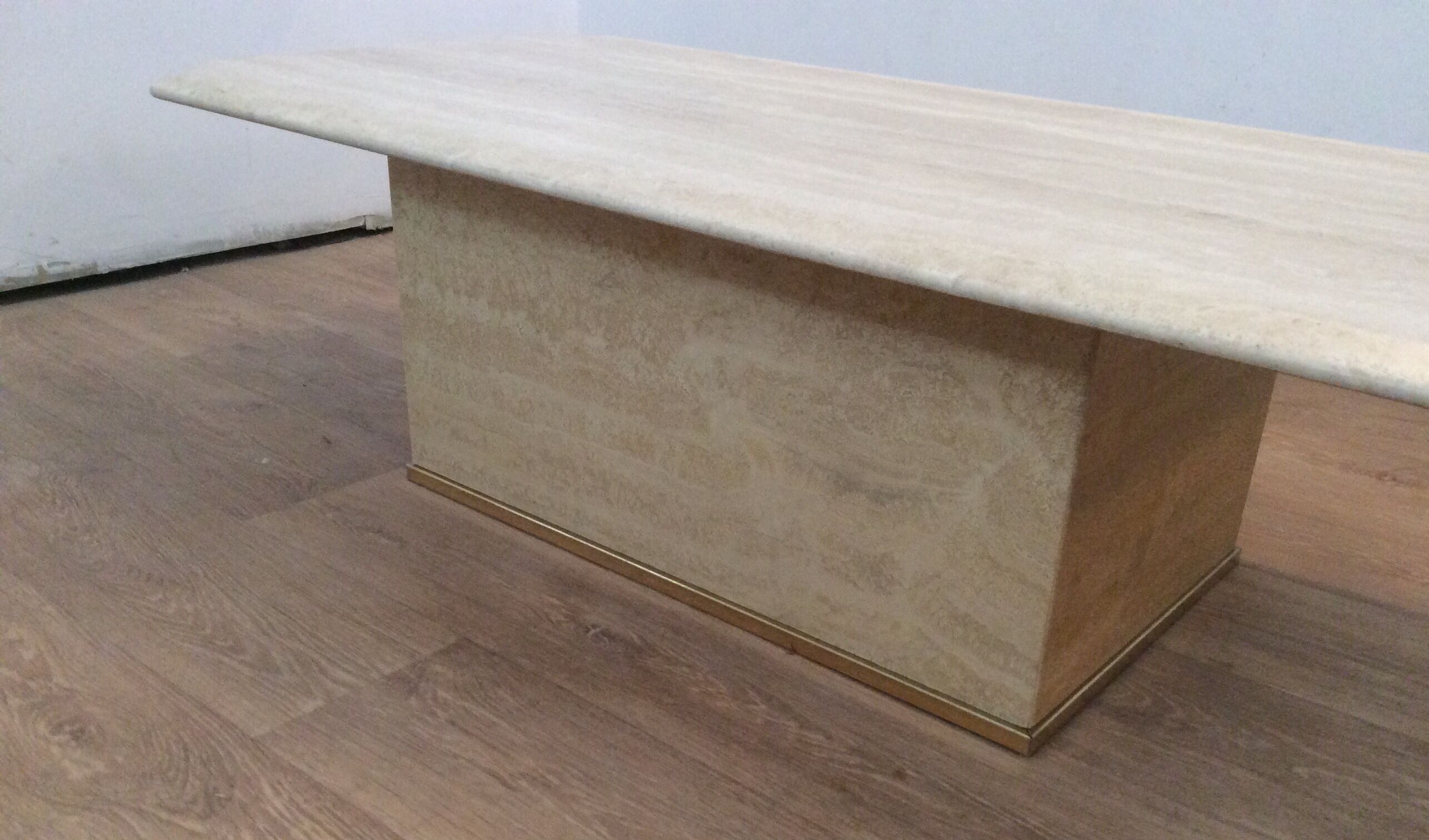 Vintage 70s travertine table