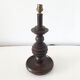 Turned wooden vintage lamp