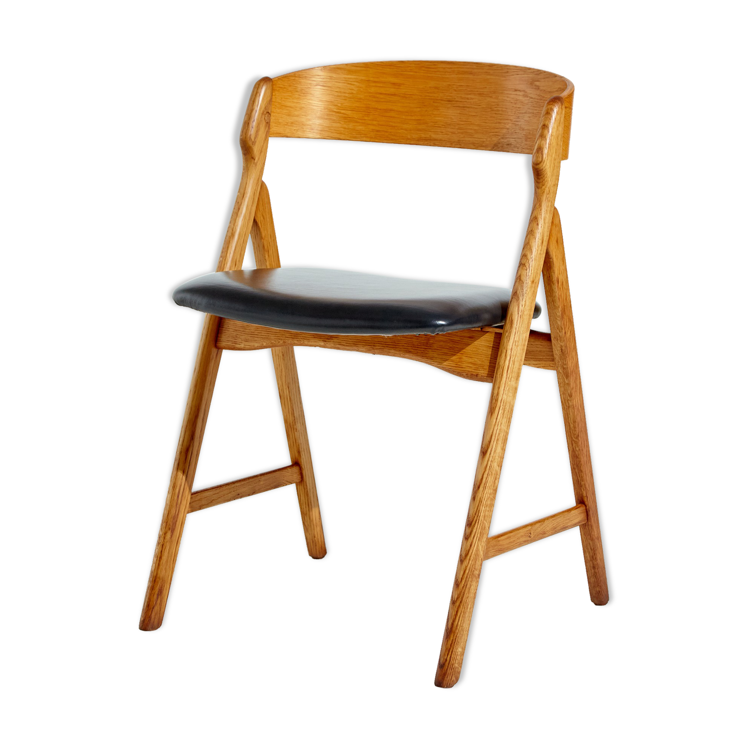 Model 71 oak dining chair by Henning Kjærnulf for Boltings