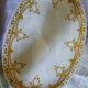 Oval earthenware plate Creil and Montereau Bruges 43x31cm