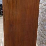 Wardrobe on a plinth in walnut and walnut veneer circa 1940.