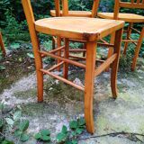 Series of four Luterma bistro chairs