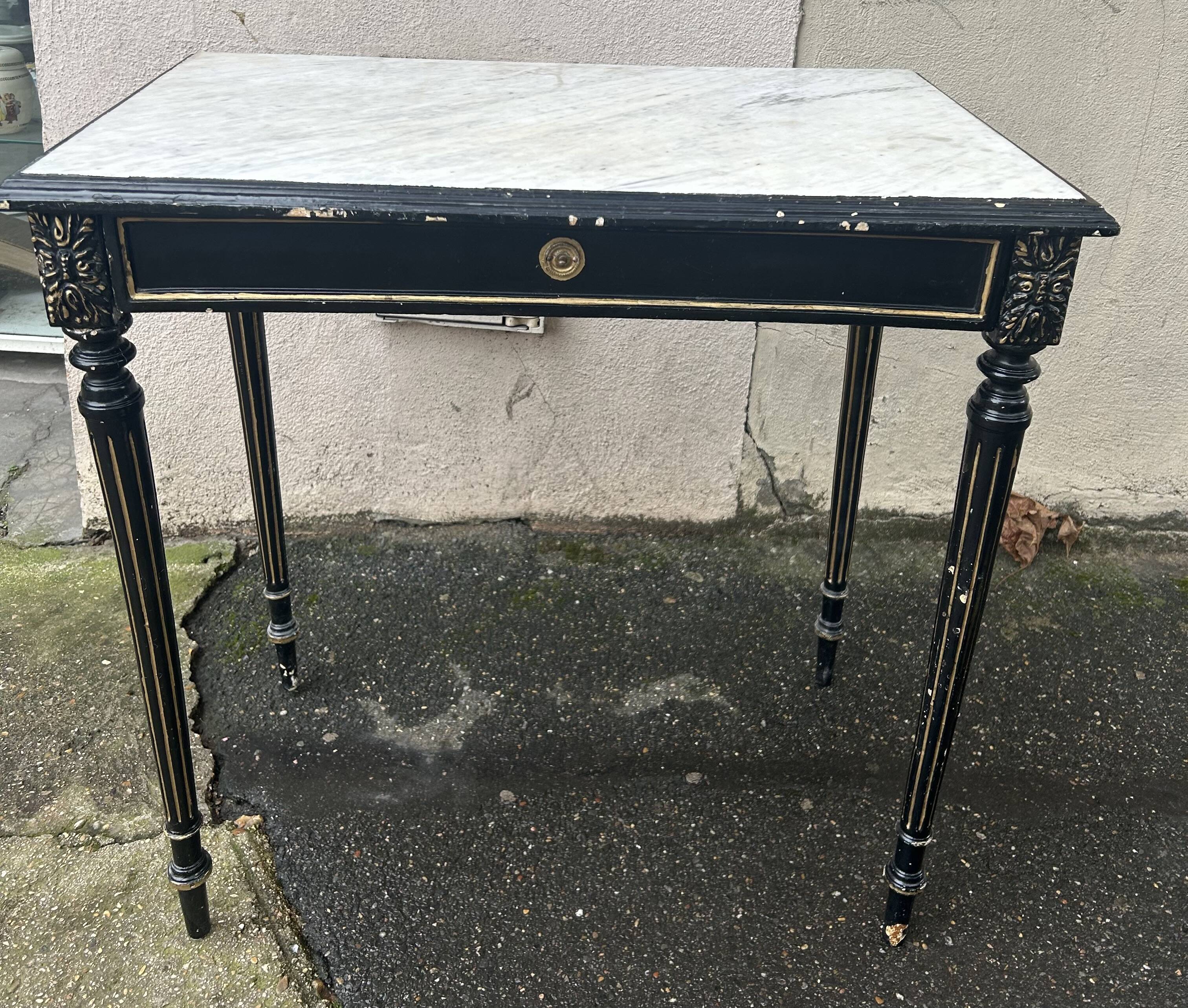 Black Napoleon III desk