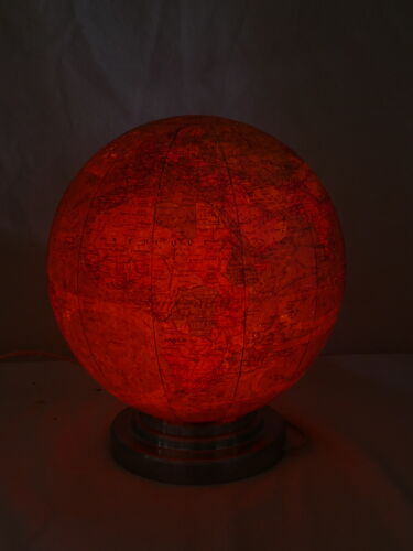 Lampe globe terrestre Perrina d'epoque art deco mr picquart fabricant