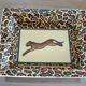Porcelain leopard ashtray 70s 80s