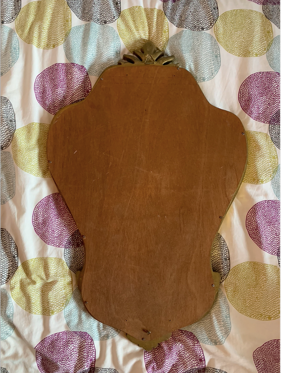Old Italian mirror in gilded wood 44x70cm