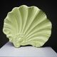 Small vintage rococo-style earthenware bowl or trinket dish with seashell motif, 1970s-80s