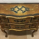 Old italian chest of drawers florentine venetian golden wood