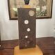 Vintage wood and metal lamp 47cm