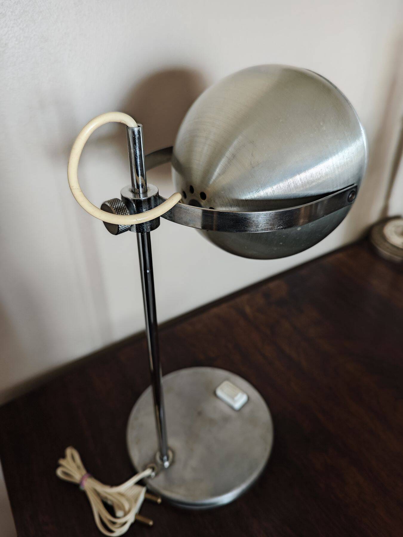 Vintage Eyeball Lamp - Aluminor - 1970s