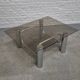 Vintage italian chrome coffee table -1970's