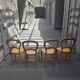 Lot de 4 chaises Louis Philippe
