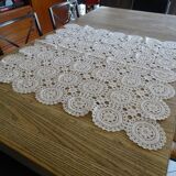 Old crochet tea tablecloth 88 x 88