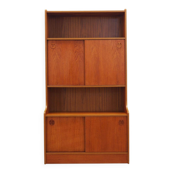 Bibliothèque en teck, design danois, années 1960, production : Danemark