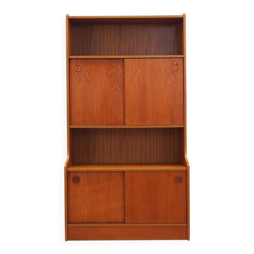 Teak bookcase, Danish design, 1960s, production: Denmark