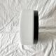 Vintage round ceiling light in white opaline and Bakelite