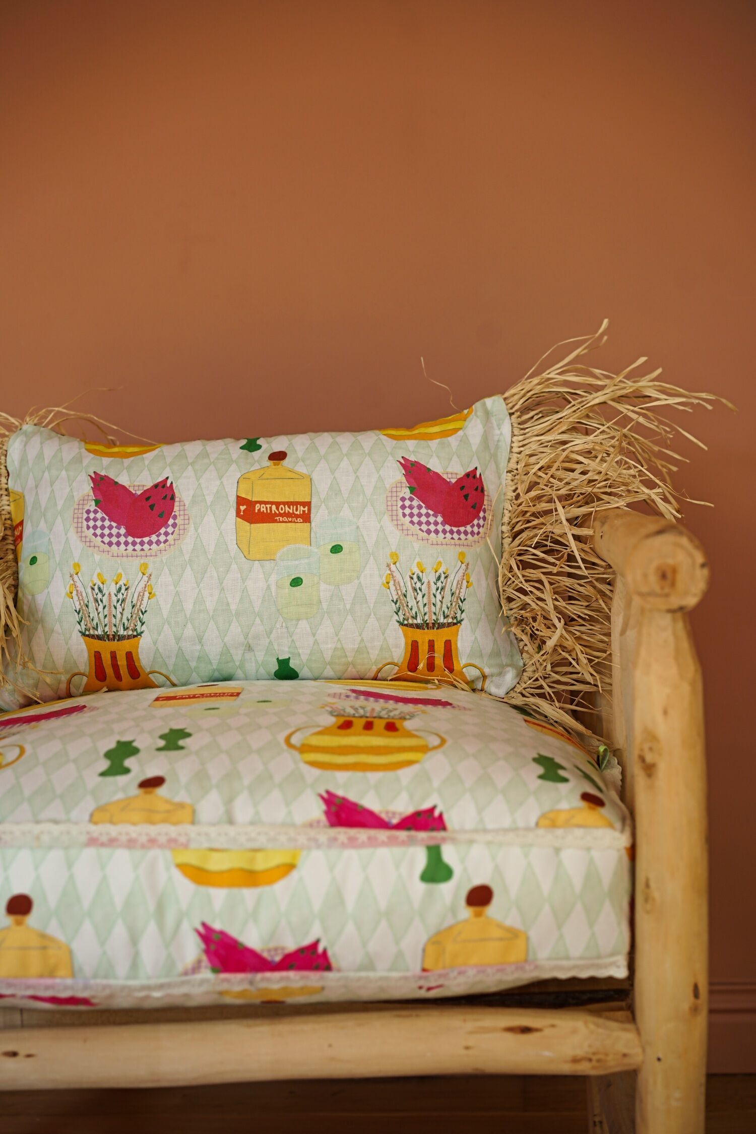 Fauteuil 50's en Kilim