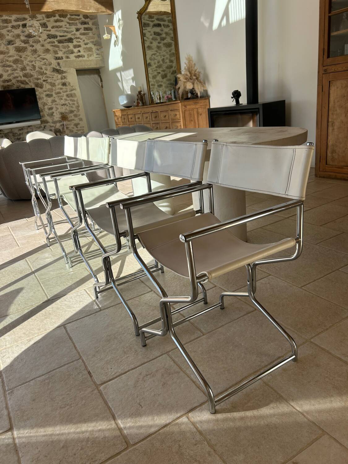 Set of 5 director's chairs