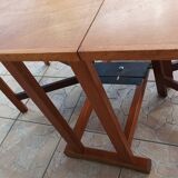 Scandinavian beech drop-leaf table