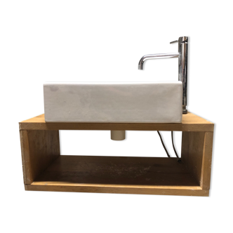 Ceramic sink and faucets
