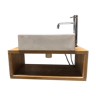 Ceramic sink and faucets