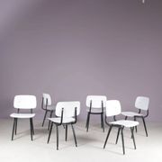 1950s Result chair black/white Friso Kramer Ahrend-De Cirkel