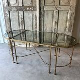 Tripartite coffee table attributed to Maison Baguès.