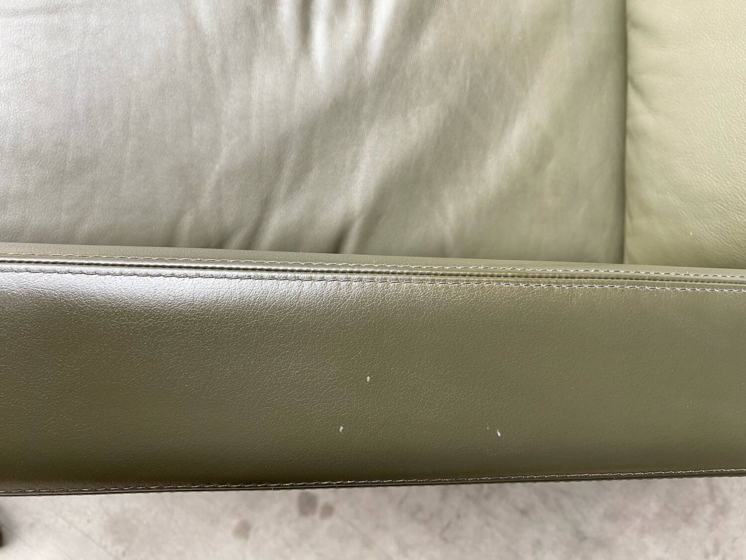 Pfister sofa for Knoll in khaki leather