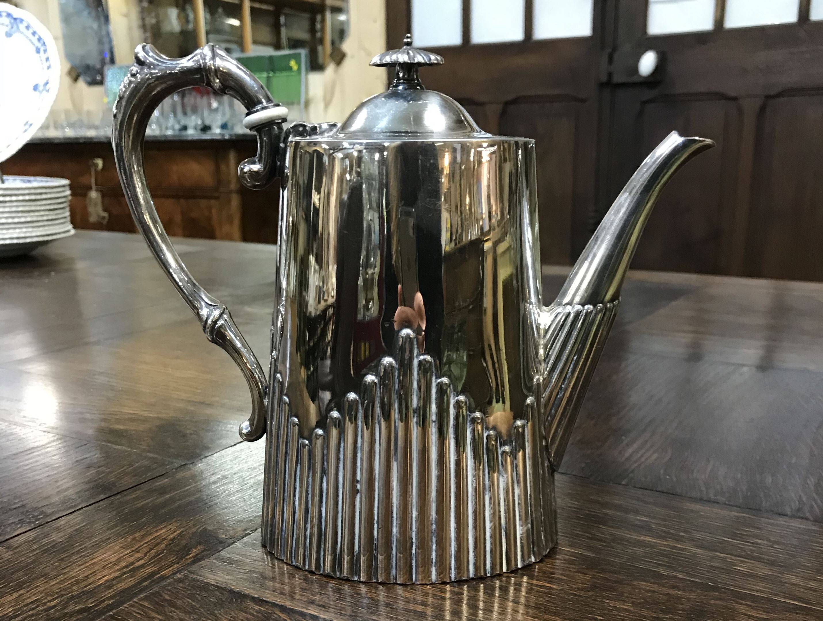English silver-plated jug