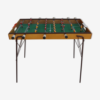 Table football on foot wooden