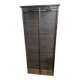 Old double curtained oak filing cabinet