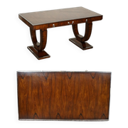 Double-Faced Drawer Desk Art Deco by Theodore Alexander