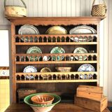 Restored cherrywood sideboard, 18th century period, beautiful patina
