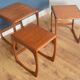 Restored G Plan Fresco Style Nest Of Three Teak Coffee Tables