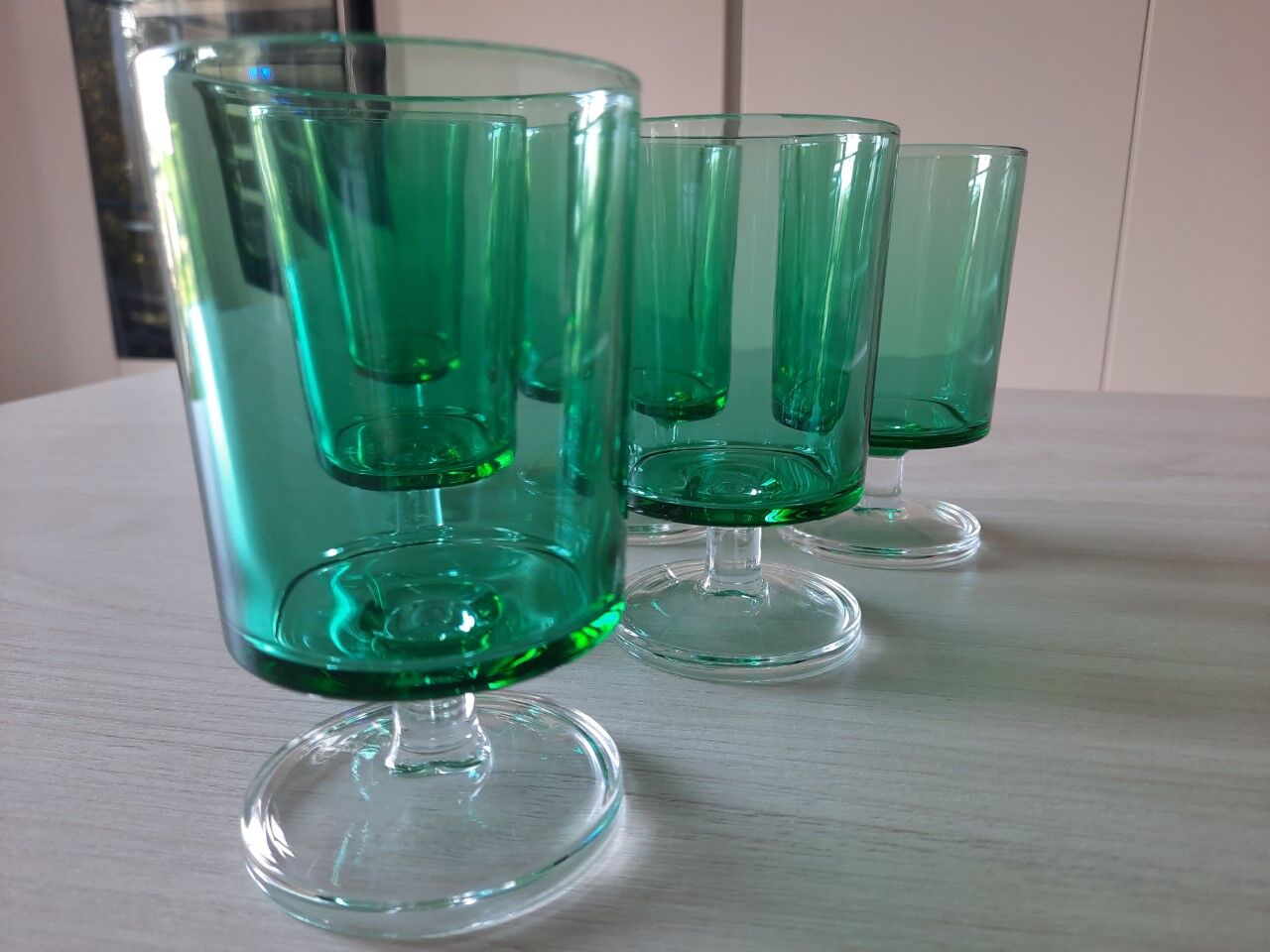 Set of 6 vintage glasses
