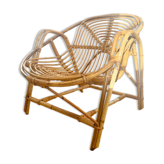 Rattan armchair