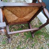 Pair of old brutalist design armchairs