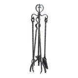 Wrought iron fireplace set 1960